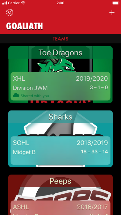 Goaliath Hockey Stats TrackerScreenshot of 1