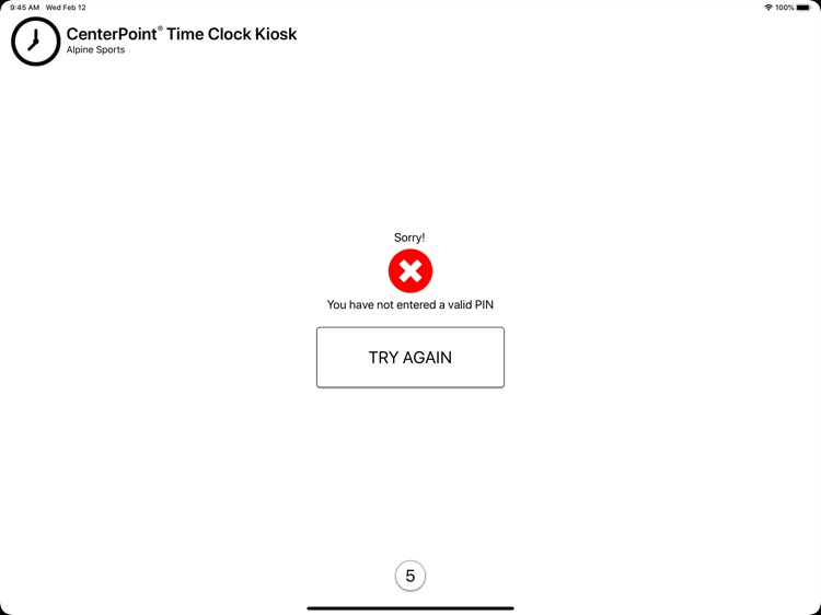 CenterPoint Time Clock Kiosk