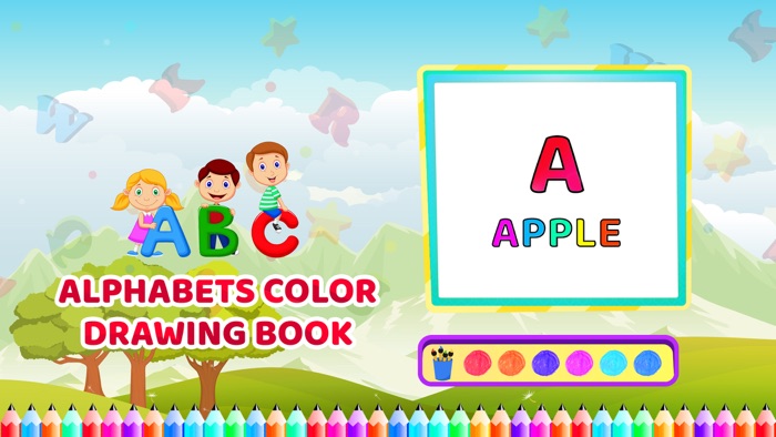Alfabets Colour Drawing Book
