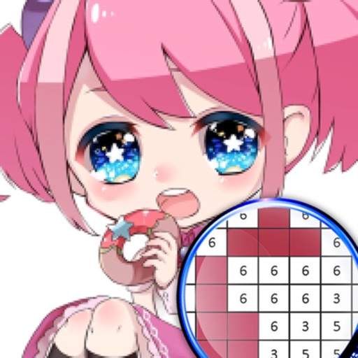 Anime Color Numbering Puzzle