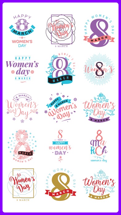 Women's Day Wish Stickers Emo screenshot 2