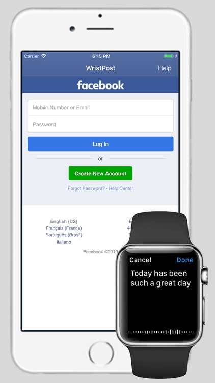 WristPost for Facebook