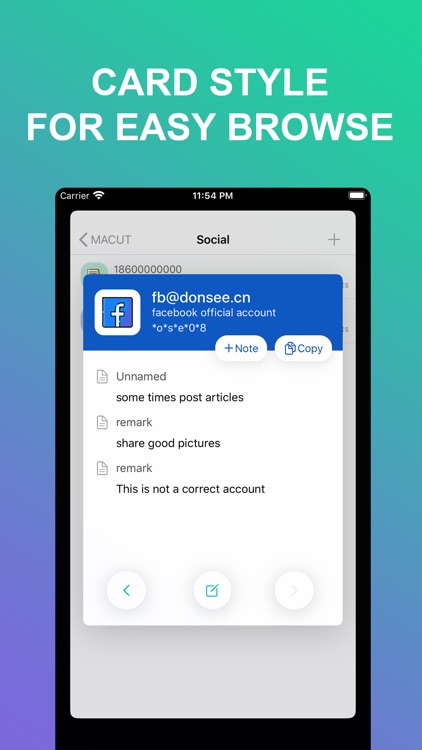 MACUT-Encrypted save accounts screenshot-5