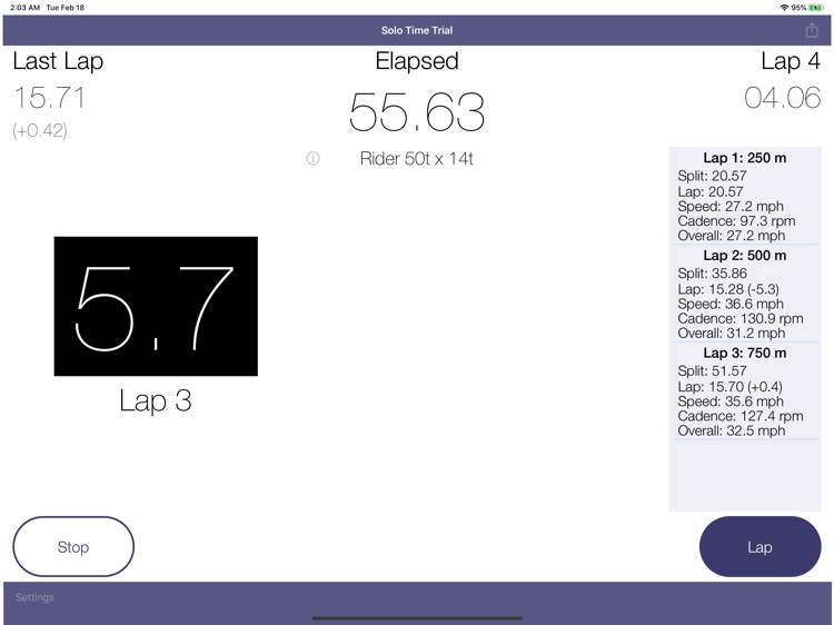 Track Cycling Stopwatch (iPad) screenshot-6