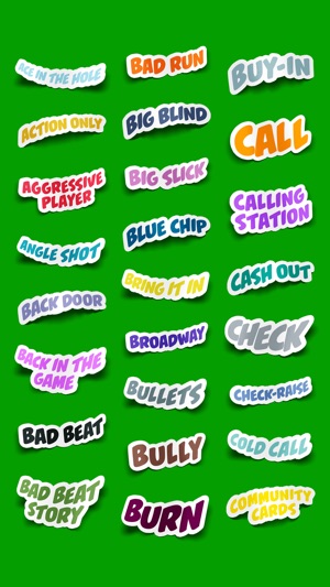 Poker Terms Sticker Pack(圖4)-速報App