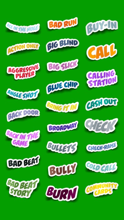 Poker Terms Sticker Pack screenshot-3