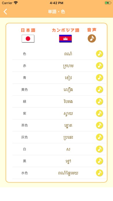 カンボジア語アプリ（音声付き） screenshot 3