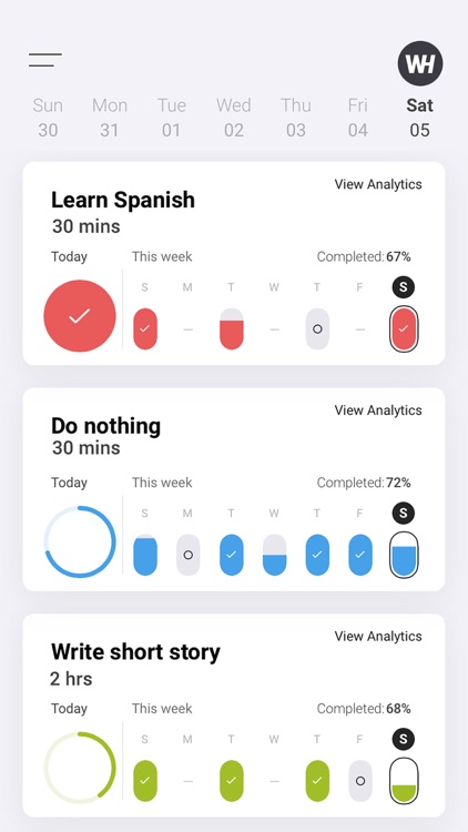 Habit Tracker Weekly
