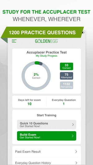 Accuplacer Practice Test Pro