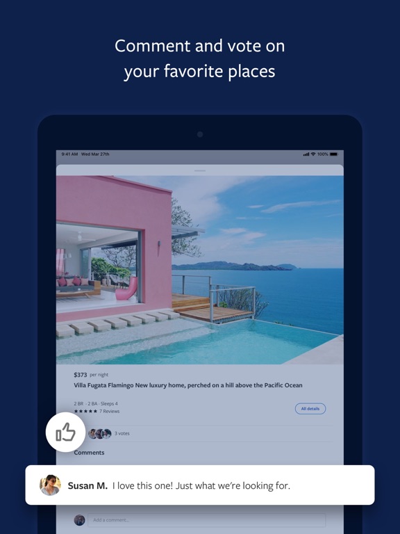 iPad Image of Vrbo Vacation Rentals