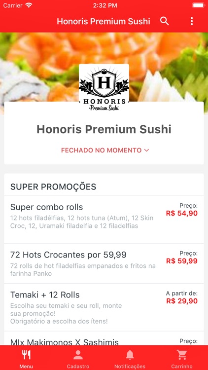 Honoris Premium Sushi Delivery