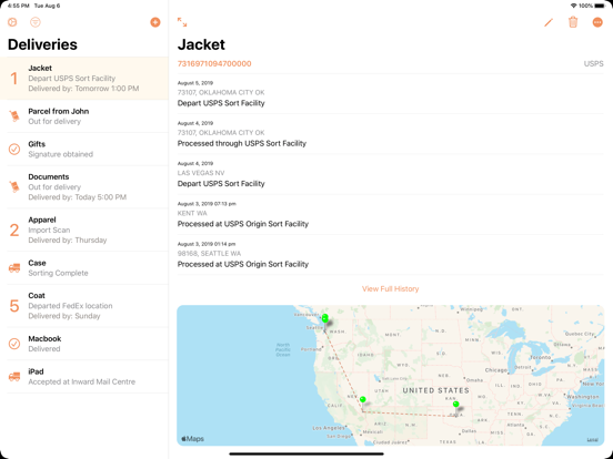 Parcel - Delivery Tracking screenshot