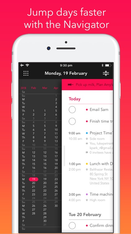 Rooster: Daily Planner, Agenda