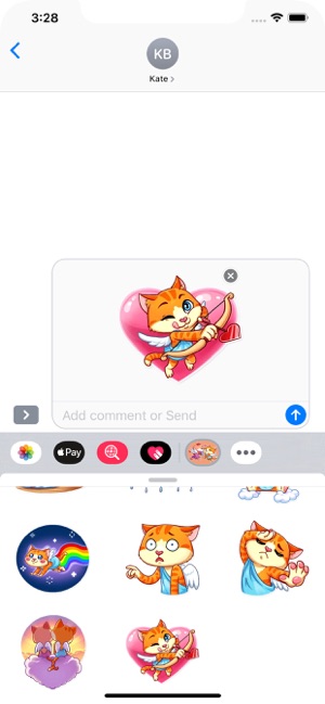 Love Cat Stickers Pack(圖7)-速報App