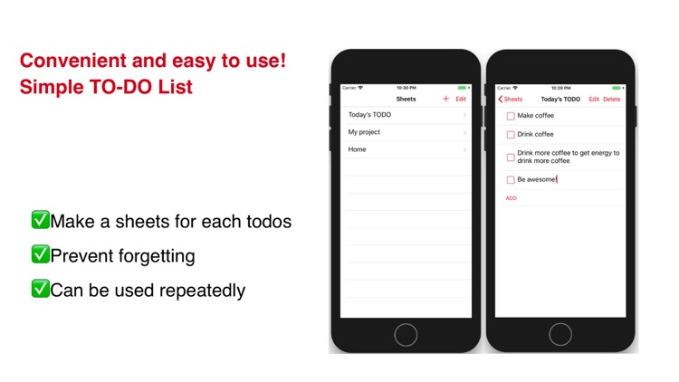 ToDo List - Handy,simple use