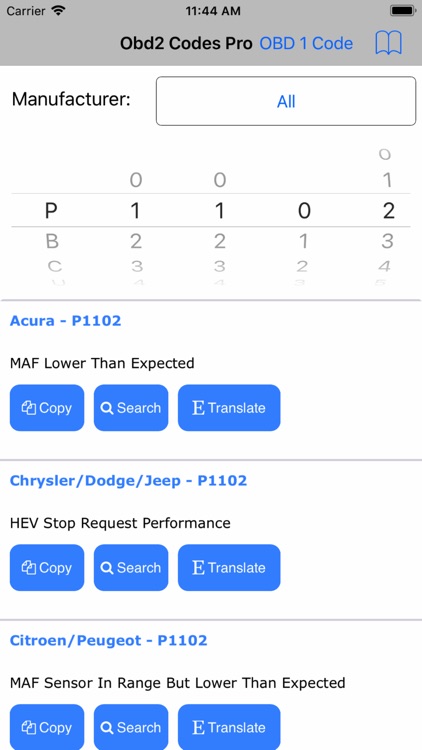 Obd2 Codes List