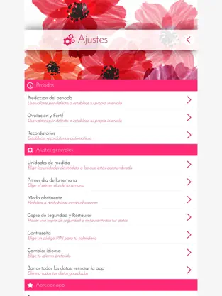 Screenshot 5 Calendario de la menstruación iphone