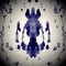 A digital visual art and abstract effects app, showing slightly abstracted representations inspired by the original Rorschach Inkblot Tests