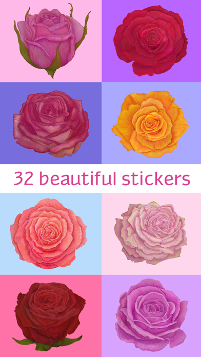 Roses for Friends Stickers screenshot 2