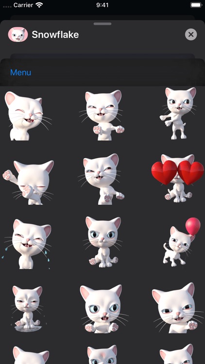 3D Animated Cat Emoji Stickers screenshot-0