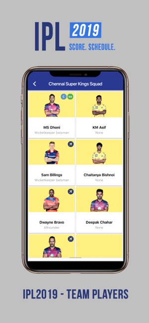 IPL 2019 Score and Schedule(圖3)-速報App