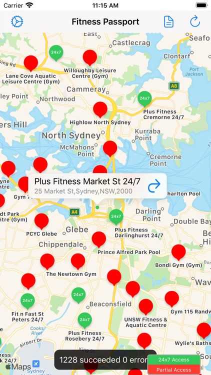 Fitness Passport Location