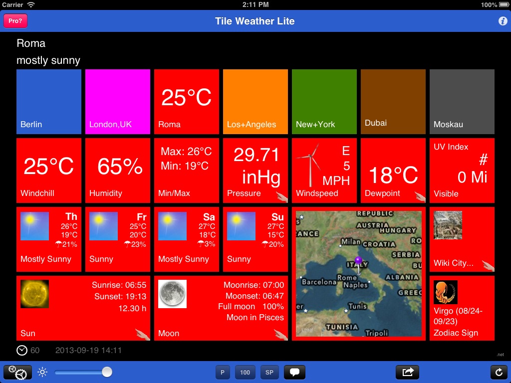 Tile Weather Lite screenshot 3