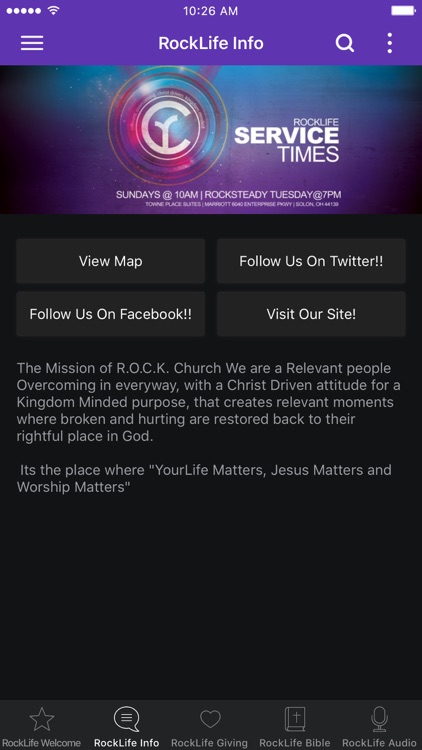 R.O.C.K. CHURCH SOLON OHIO