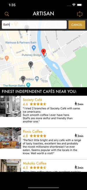 Artisan: Indie Coffee Shops(圖2)-速報App