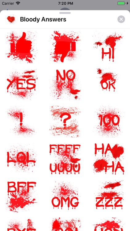 Bloody Answers Stickers