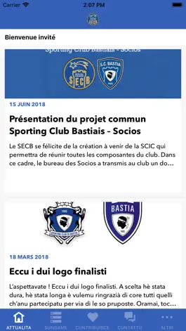 Game screenshot Socios Etoile Club Bastiais apk
