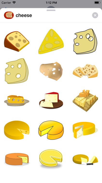 Tasty Cheese Stickers