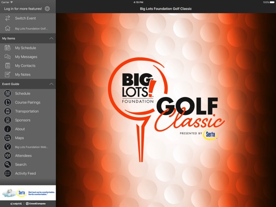 iPad Image of HNS Sports Group Events