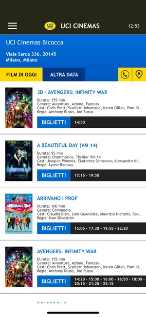 Webtic UCI CINEMAS ITALIA(圖2)-速報App