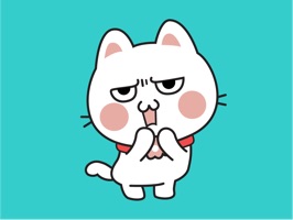 Fluffy Cat Animated Stickers for iMessage: