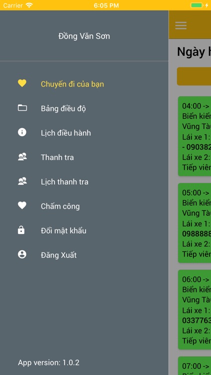 Lái xe Hải Vân - Vũng Tàu