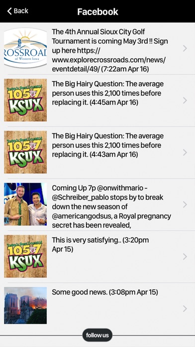 KSUX 105.7 screenshot 2