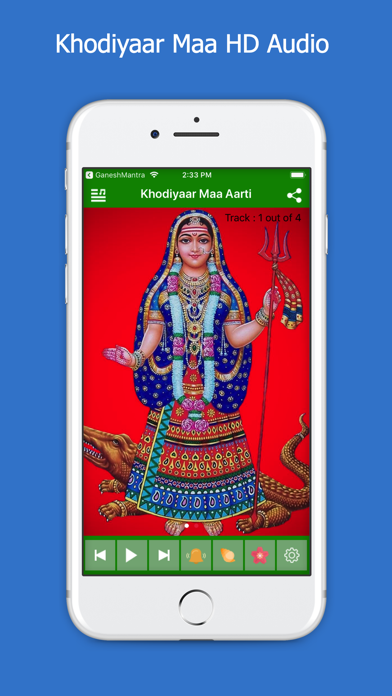 How to cancel & delete Khodiyaar Maa Aarti & HD Audio from iphone & ipad 1