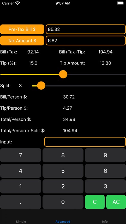 OPie Tip Calc