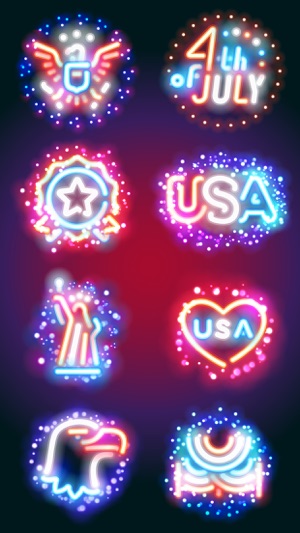 Neon Happy Independence Day IM(圖3)-速報App