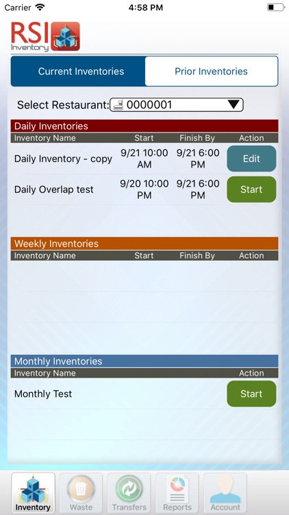 RSI Inventory