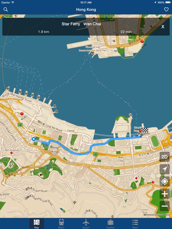 Hong Kong Offline Map, Metro Screenshots