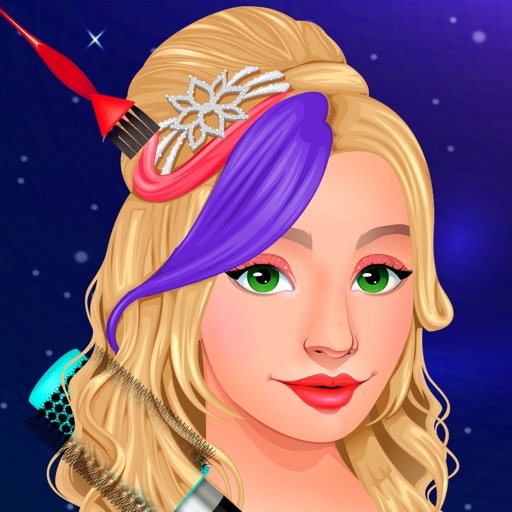 Colorful Hair Salon Icon