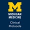 The Clinical Protocols App is designed to support Michigan Medicine staff, faculty and medical staff, residents and fellows, medical, nursing, and associated health students