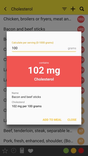 Cholesterol Table: diet aid(圖3)-速報App