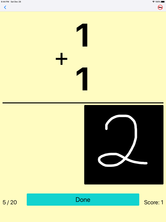 Number writing practice math 1 screenshot 3
