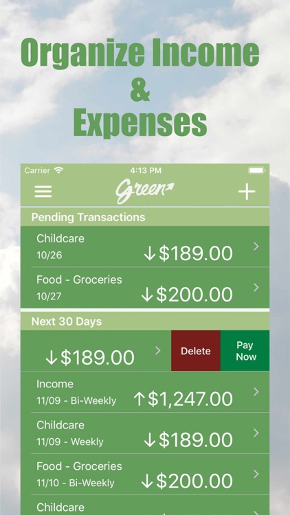 Green - Budget Forecasting