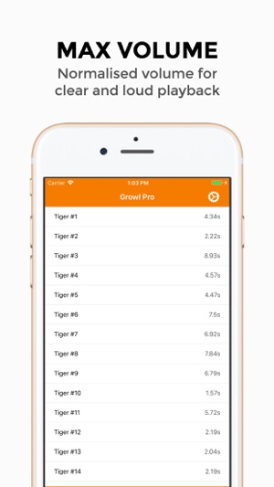 Growl Pro - Tiger Sounds(圖2)-速報App