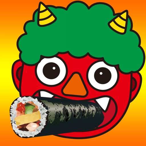 節分 恵方コンパス 鬼のお面付 By Hiroyuki Uchida