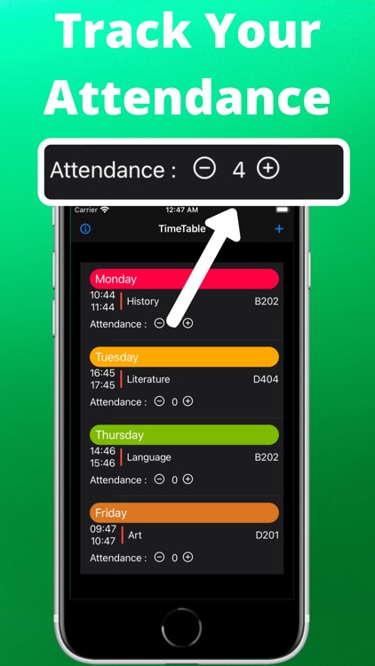 Class Timetable Attendance App